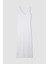 Fitted Kolsuz Beyaz Midi Kroşe Elbise D3325AX24SM 9
