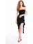 Straplez Asimetrik Mini Abiye Elbise 10