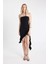 Straplez Asimetrik Mini Abiye Elbise 15