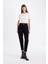 Paperbag Gabardin Kumaş Pantolon Yüksek Bel Cepli Basic Düz Standart Paça S2790AZ24WN 11