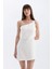Bodycon Vücudu Saran Tek Omuzlu Kolsuz Mini Abiye Elbise D3272AXNS 17