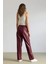 Jogger Cepli Yüksek Bel Standart Paça Suni Deri Pantolon V8072AZ24WN 14