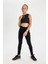 Kız Çocuk Standart Boy Siyah Basic Düz Tayt D3226A824WN 7