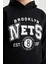 Erkek Çocuk Siyah NBA Brooklyn Nets Kapüşonlu Sweatshirt D3125A824AU 11