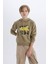Erkek Çocuk Kapüşonlu Baskılı Sweatshirt D3037A824WN 8