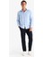 Modern Fit Modern Kesim Poplin Düz Pamuk Karışımlı Uzun Kollu Gömlek D3375AX24AU 9