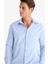 Modern Fit Modern Kesim Poplin Düz Pamuk Karışımlı Uzun Kollu Gömlek D3375AX24AU 12
