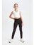 Kız Çocuk Crop Bisiklet Yaka Baskılı Atlet D2763A824AU 8