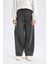 Kız Çocuk Wide Leg Geniş Bol Paça Beli Lastikli Basic Düz Eşofman Altı D3889A824WN 10