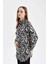 Regular Fit Zebra Desenli Viskon Uzun Kollu Gömlek Tunik D4070AX24AU 9