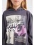 Kız Çocuk 2'li Takım Kapüşonlu Baskılı Sweatshirt Beli Lastikli Jogger Eşofman Altı D4057A824WN 10