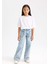 Kız Çocuk Wide Leg Geniş Bol Paça Cepli Pantolon D3719A824WN 13