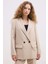 Oversize Geniş Kalıp Ceket Yaka Düğmeli Basic Düz Blazer Ceket C2457AX24AU 6