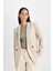 Oversize Geniş Kalıp Ceket Yaka Düğmeli Basic Düz Blazer Ceket C2457AX24AU 13