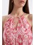 Halter Yaka Desenli Kolsuz Maxi Elbise D2649AX24HS 9