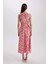 Halter Yaka Desenli Kolsuz Maxi Elbise D2649AX24HS 10