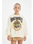 Kız Çocuk Harry Potter Oversize Geniş Kalıp Bisiklet Yaka Sweatshirt D3861A824AU 9