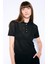 Regular Fit Ajurlu Polo Yaka Kısa Kollu Siyah Triko Kazak D4161AX24AU 12