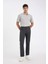 Regular Fit Normal Kesim Pantolon Düz Paça Cepli Basic Düz D1049AX24WN 13