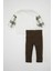 Erkek Bebek 2'li Takım Baskılı Sweatshirt Beli Lastikli Pantolon D3362A524WN 10