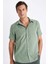Regular Fit Yazlık Polo Yaka Pamuklu Basic Düz Kısa Kollu Gömlek D1057AX24SM 6