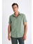 Regular Fit Yazlık Polo Yaka Pamuklu Basic Düz Kısa Kollu Gömlek D1057AX24SM 8