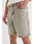 %100 Pamuk Straight Fit Jean Bermuda Şort D3879AX24SM 12