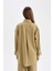 Relax Fit Gömlek Yaka Dokuma Uzun Kollu Gömlek Tunik D2609AX24AU 11