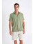 Regular Fit Yazlık Polo Yaka Pamuklu Kısa Kollu Gömlek D2924AX24SM 9