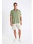 Regular Fit Yazlık Polo Yaka Pamuklu Kısa Kollu Gömlek D2924AX24SM 10