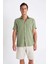 Regular Fit Yazlık Polo Yaka Pamuklu Kısa Kollu Gömlek D2924AX24SM 11