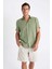Regular Fit Yazlık Polo Yaka Pamuklu Kısa Kollu Gömlek D2924AX24SM 14