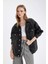 Oversize Geniş Kalıp Düğmeli Denim Ceket D4173AX24WN 9