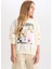 Kız Çocuk SpongeBob Relax Fit Bisiklet Yaka 3D Sweatshirt D3111A824WN 9