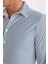 Slim Fit Dar Kesim Polo Yaka Çizgili Uzun Kollu Gömlek D4563AX24AU 12