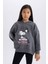 Kız Çocuk Snoopy Oversize Geniş Kalıp Kapüşonlu Sweatshirt D3110A824WN 8