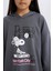 Kız Çocuk Snoopy Oversize Geniş Kalıp Kapüşonlu Sweatshirt D3110A824WN 10