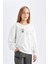 Kız Çocuk Looney Tunes Relax Fit Bisiklet Yaka Sırt Baskılı Sweatshirt D2985A824AU 10