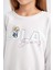 Kız Çocuk Looney Tunes Relax Fit Bisiklet Yaka Sırt Baskılı Sweatshirt D2985A824AU 13