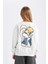 Kız Çocuk Looney Tunes Relax Fit Bisiklet Yaka Sırt Baskılı Sweatshirt D2985A824AU 14
