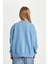 Kız Çocuk Mavi Looney Tunes Oversize Geniş Kalıp Bisiklet Yaka Sweatshirt D2982A824AU 12