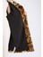 Relax Fit Leopar Desenli Ceket Yaka Cepli Uzun Suni Kürk Kaban D4005AX24WN 18