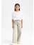 Kız Çocuk Wide Leg Geniş Bol Paça Cepli Pantolon D3720A824WN 11