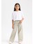 Kız Çocuk Wide Leg Geniş Bol Paça Cepli Pantolon D3720A824WN 13
