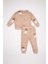 Erkek Bebek 2'li Takım Desenli Sweatshirt Beli Lastikli Eşofman Altı D4692A524AU 12