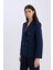 Oversize Geniş Kalıp Gömlek Yaka Düğmeli Basic Düz Blazer Ceket D3155AX24AU 9