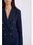 Oversize Geniş Kalıp Gömlek Yaka Düğmeli Basic Düz Blazer Ceket D3155AX24AU 10