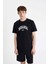 Regular Fit Bisiklet Yaka Baskılı Kısa Kollu Tişört D4765AX24SM 9