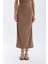 Straight Fit Normal Bel Bürümcük Midi Etek 10