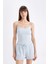 Regular Fit Yuvarlak Yaka Fitilli Kaşkorse Basic Düz Atlet D3326AX24SM 8